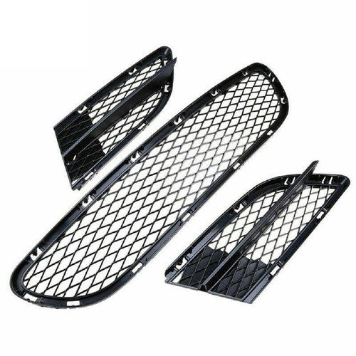 For BMW 3 Series E90 325i 328i 2009-2012 Black Mesh Front Lower Bumper Grille