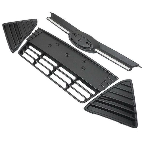 4PCS Front Upper Lower Grille Bumper Side Grille for 2012-2014 for Ford Focus