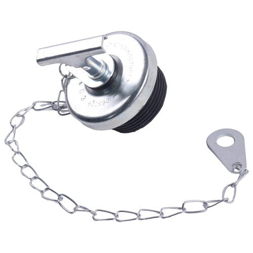 2" Oil Filter Cap w/ Chain 107981 for CASE Engine D-429 Komatsu MX09 MX15 MX202