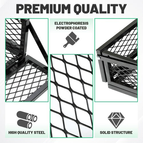 Universal For ATV Front&Rear Drop Cargo Basket Rack Storage Carrier Hauler 2 PCS