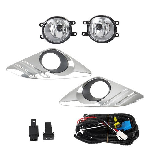 Halogen Fit For Toyota Camry L LE XLE 2012-2014 LH&RH w/Wiring+Switch Fog Lights