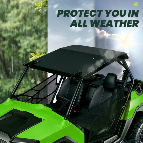 Black Aluminum Hard Top Roof Fit for Polaris RZR 800/XP 900/570-2 Door Model