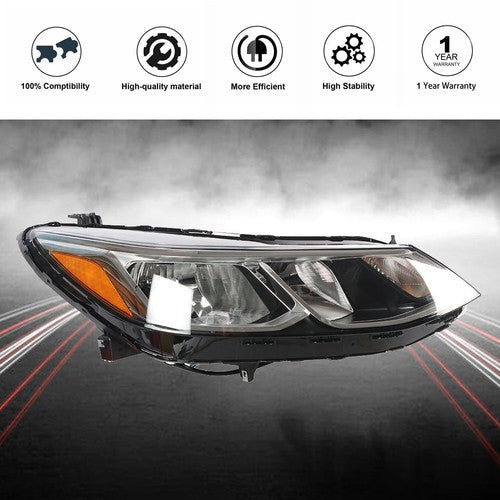 Headlight For Chevrolet Cruze Sedan 16-19 RH Passenger Side Halogen Type Clear