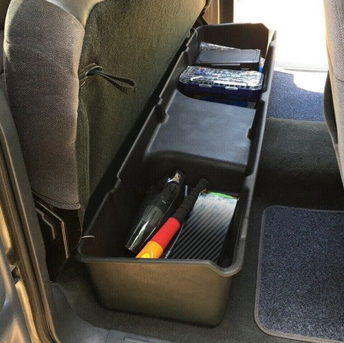 Underseat Storage Box For 1999 2006 Chevy Gmc Silverado Sierra Extended Cab