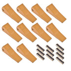 23 230 Series 230S Bucket Teeth with 23TF/23FP Flex Pins for Excavator 10 Piece