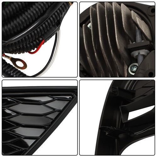 For 2021-2023 Toyota Camry SE XSE Fog Lights Switch Wire Bezel Clear Black LED