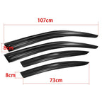 Window Visors Sun Rain Guard Deflector For Mitsubishi Lancer Acrylic 4Door 08-17