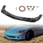 Carbon Look Front Splitter Lip for 2005-2013 Corvette C6 ZR1 Style Base Models