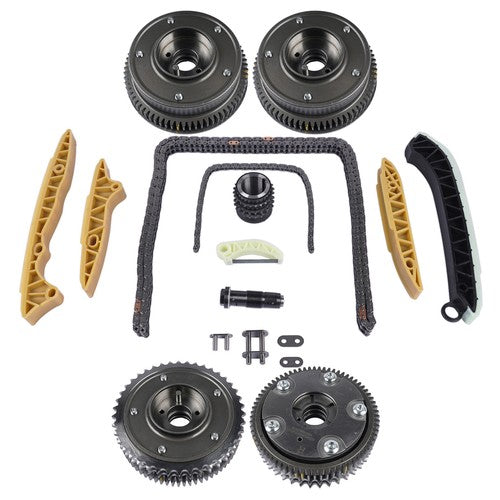 4×Camshaft Adjusters + Timing Chain Kit for Mercedes-Benz W203 W211 2720506847