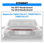 Rear License Garnish Chrome Trim Trunk Molding for 2016 2017 Honda Accord Sedan