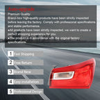 Outer Tail Light Passenger RHSide For 2016-2021 Chevy Malibu Halogen Red Lens