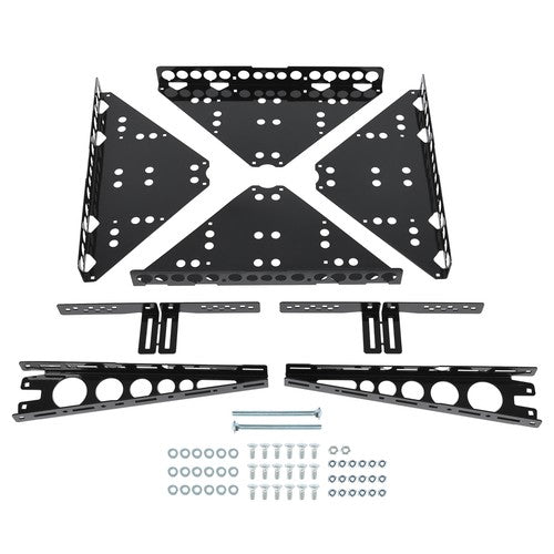 Rear Bumper Mounted Generator Cargo Luggage Basket Rack Tray Kit For Trailers RV