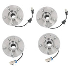 Front + Rear Wheel Bearing Hubs Assembly Kit For Chevy Equinox Captiva Sport