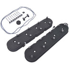 GM LS Black Cast Aluminum Valve Covers w/Coil Mounts For LS1 LS2 LS3 5.3 6.0 6.2