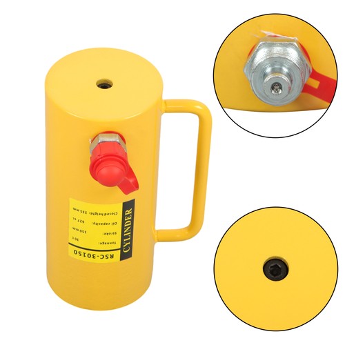 30 Tons Aluminum Hydraulic Cylinder Jack 6 Inch Stroke Single Acting Cylinder