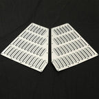 2Pcs Silver Hood Louver Alum Vent Panels Kit for Jeep XJ Cherokee 1984 2001