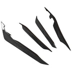 4PCS Carbon Fiber Front Bumper Side Blade Canard Fin for Subaru WRX VB S4