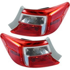 Fit For Toyota Camry 2012-2014 One Pair Outer LH + RH Tail Light Brake Lamp