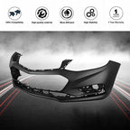 Front Bumper Cover Fit For 2016-2018 Chevy Cruze w/o Park Assist Black