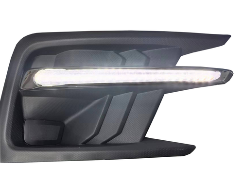 Fog Light Covers W/LED White DRL Yellow Turn Signal for 19-22 Subaru Ascent