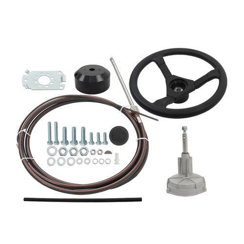 For Waterborne Vehicles 16Ft Boat Rotary Steering System Outboard Kit SS13716 US