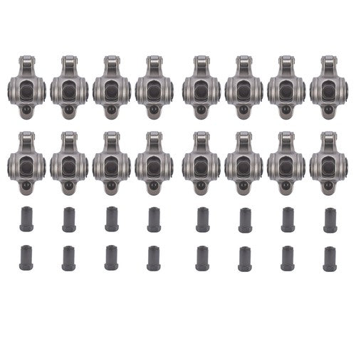 16Pcs 17-4PH Stainless Steel Rocker Arms for Pontiac 287-455 V8 4.3L 1.65 Ratio