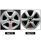 Black Wheel Skins Hub Caps Full Rim Covers For Toyota RAV4 2006-2012 4 Pack 17 Inch