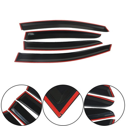 Window Visors Deflector Guard Acrylic Visor Guard Fit For Subaru WRX STI 2015-19