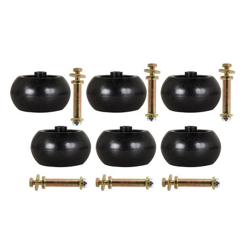 6 Pack 5" AntiScalp Deck Wheel Kit For Exmark 103-3168 103-4051 103-7263 New