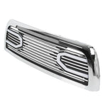Chrome Grille Replacement Shell and Lights for 2010 2018 Dodge Ram 2500 3500 Big Horn