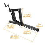 1 Point Hitch Implement Lift Adjustable For ATV UTV Lawn Tractor w/ 2" Receiver