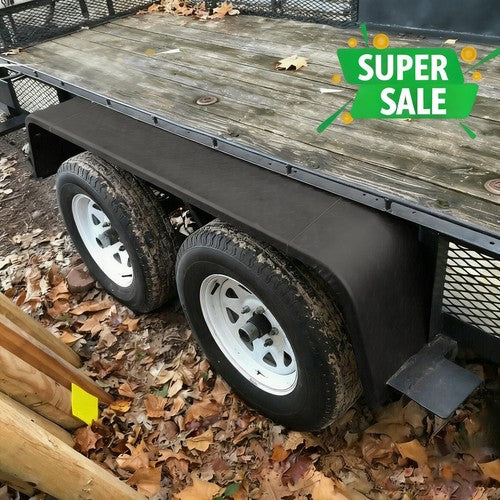 13"-15" Tires Steel Diamond Tread Plate Tandem Axle Trailer Fenders 10"x72"x13"