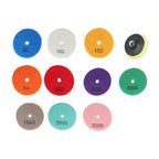 Diamond Polishing Pads 3 inch Wet/Dry 10 Piece Set Granite Stone Concrete Marble