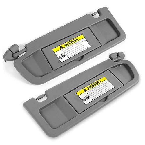 Driver And Passenger Dark Gray Sun Visor Pair for 2006-2011 Honda Civic Visor Set