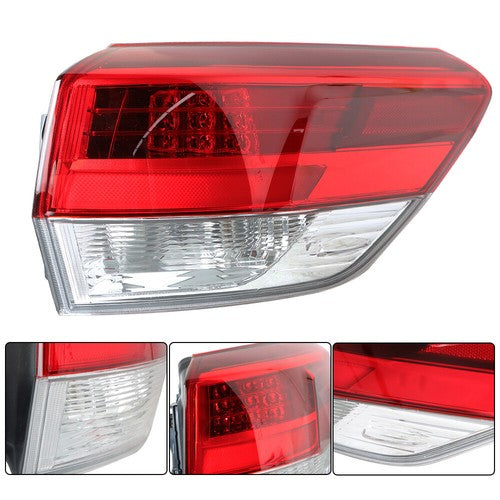 RH Rear Lamp Outer Tail Light Red For Toyota Highlander 2017-2019 Passenger Side