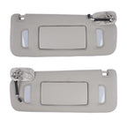 Pair Gray Sun Visors Right Left for Chevrolet Silverado GMC Sierra 2500HD 07-13
