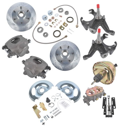 For Chevy C10 Suburban Base Truck Front Disc Brake Conversion Kit 6 Lug Wheels