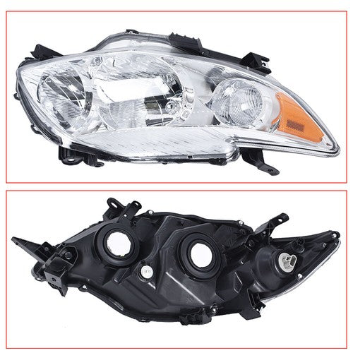 Pair Set For Toyota Corolla 2009-2010 Headlight Replacement Halogen Clear L+R