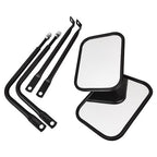 For Jeep Wrangler JK CJ YJ TJ JL Door Off Quick Release Side Hinge View Mirrors