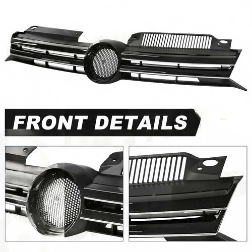 ZZ2V00340 Upper Black Grill for 2010 2011-2014 for VW for Volkswagen Golf MK6 GTI