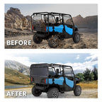 Rear Smoke Windshield for Honda Pioneer 1000-5 2016 2017 18 UTV Install Kit