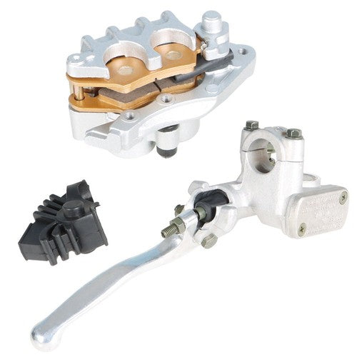 Front Master Cylinder Lever + Brake Caliper Pad for HONDA XR250R 400R 600R 650LR