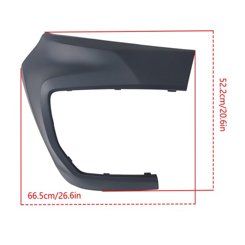 Suit For 21-22 Chevy Colorado Plastic Black Front Passanger Side Bumper Cover