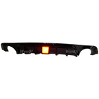 Rear Lower Diffuser Lip W/ LED Light for Infiniti Q50 2018-2023 2019 2020 2021