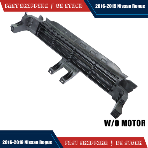 Active Grille Shutter Assembly w/o Motor for 2016-2019 for Nissan Rogue