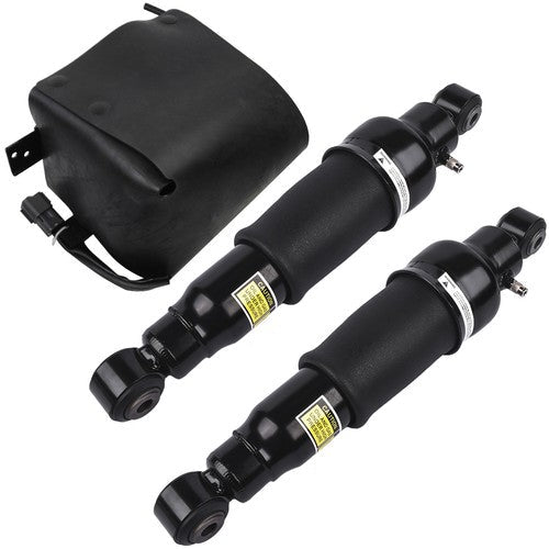 2Pcs Air Shock Absorber + 1Pc Compressor Pump Rear For Infiniti QX56 2007-2010
