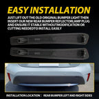 2pcs Rear Bumper Reflector Reflex Red for 2020 2021 2022 for Toyota Corolla