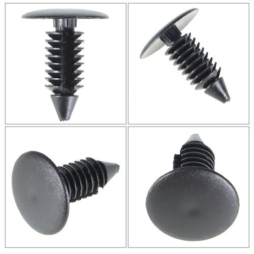 100Pcs 8mm Dia Hole Plastic Rivets Fasteners Brand New For Auto Bumper Fender