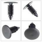 100Pcs 8mm Dia Hole Plastic Rivets Fasteners Brand New For Auto Bumper Fender