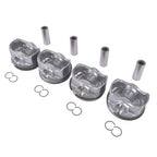 4 x Pistons +Pins For 2013-2014 Hyundai Sonata Fe 2.0T 2.0L Sonata 23410-2G400